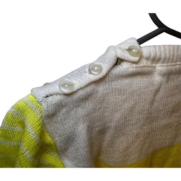 Vintage Murphy’s infant sweater yellow squirrel and stripe pattern - Picture 4 of 5
